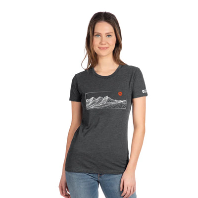 Women's T-Shirt - DMOS Mountains Shirt - Gray