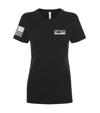 Women's T-Shirt - DMOS Crossed Shovels Back with Flag on Sleeve